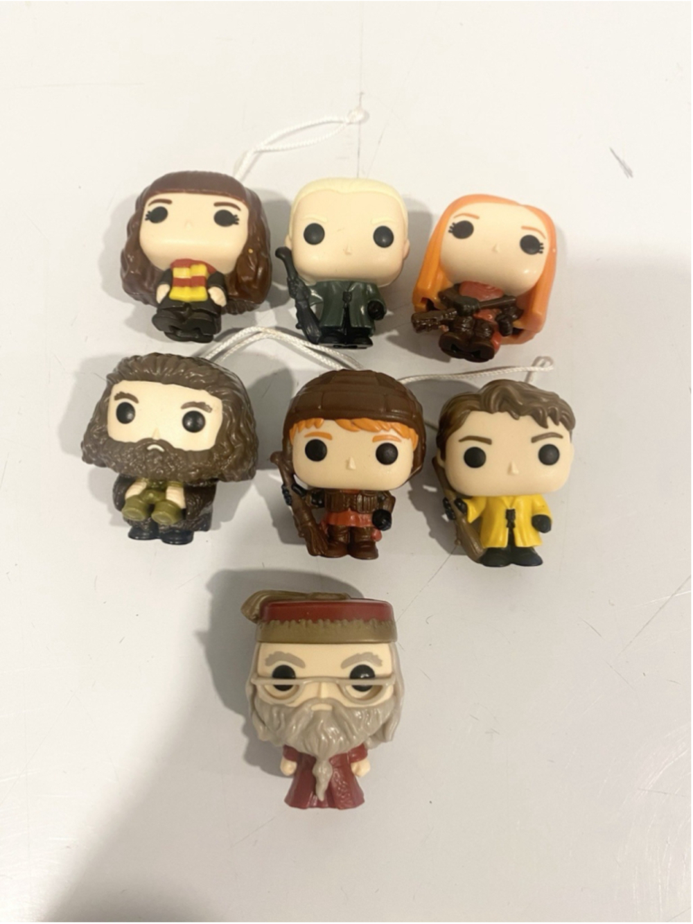 Kinder Joy Harry Potter Funko Figures Lot of 7 Hermione Draco Hagrid Dumbledore